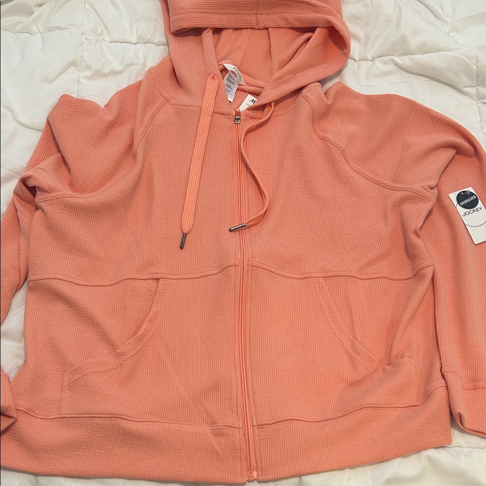 JOCKEYPeach Hooded Zip-Up Jacket